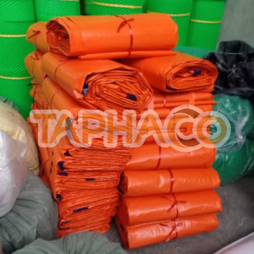 Bạt nhựa xanh cam giá rẻ 2 bạt xanh cam giá rẻ