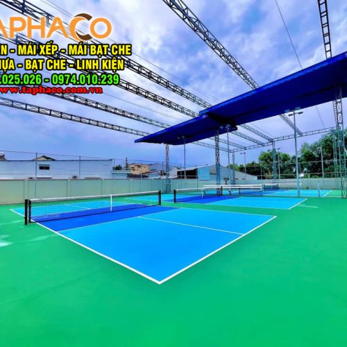 Mái che sân pickleball giá rẻ, độ bền cao 2 Mái che sân pickleball, sân cầu lông, sân Tennis
