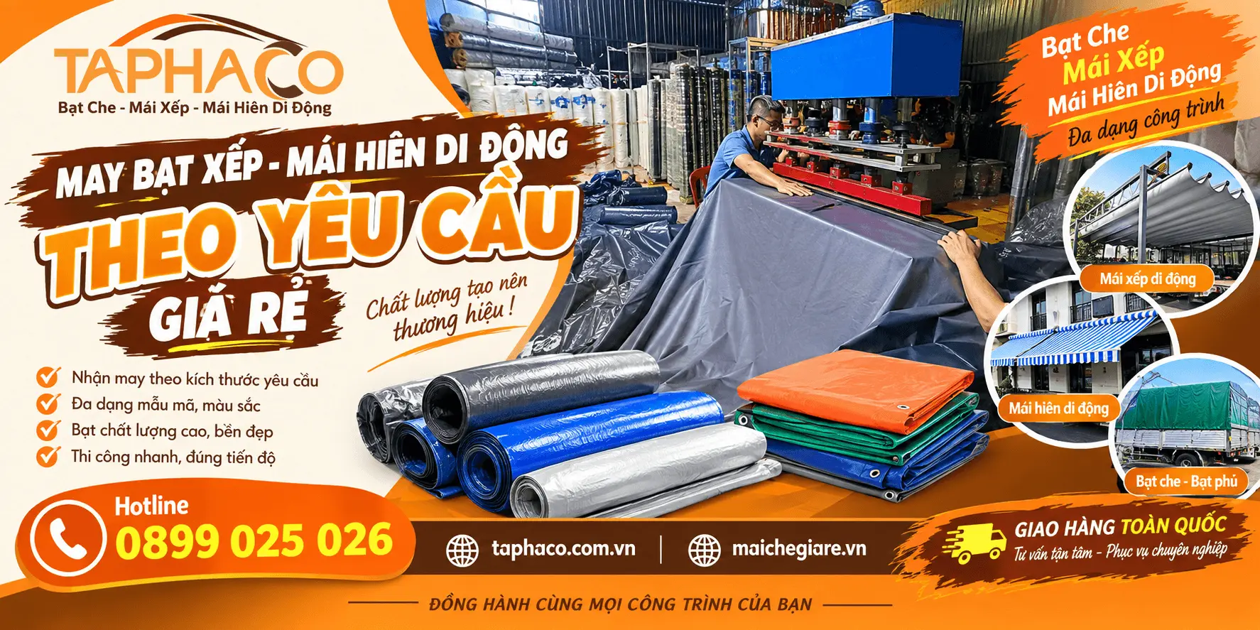 May Bạt Xếp Đồng Tháp – Nhận Gia Công Bạt Che Nắng Mưa Theo Kích Thước 15 TaPhaCo: Địa chỉ May Bạt Xếp Đồng Tháp Uy Tín Gần Đây – Nhận Gia Công Bạt Che Nắng Mưa Theo Kích Thước